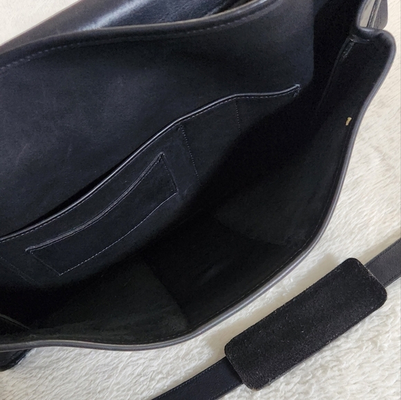 Vintage Coach Morgan Black Leather Briefcase Brass Pushlock Bag - Picture 15 of 16